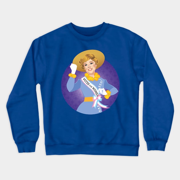 Votes for Women Crewneck Sweatshirt by AlejandroMogolloArt